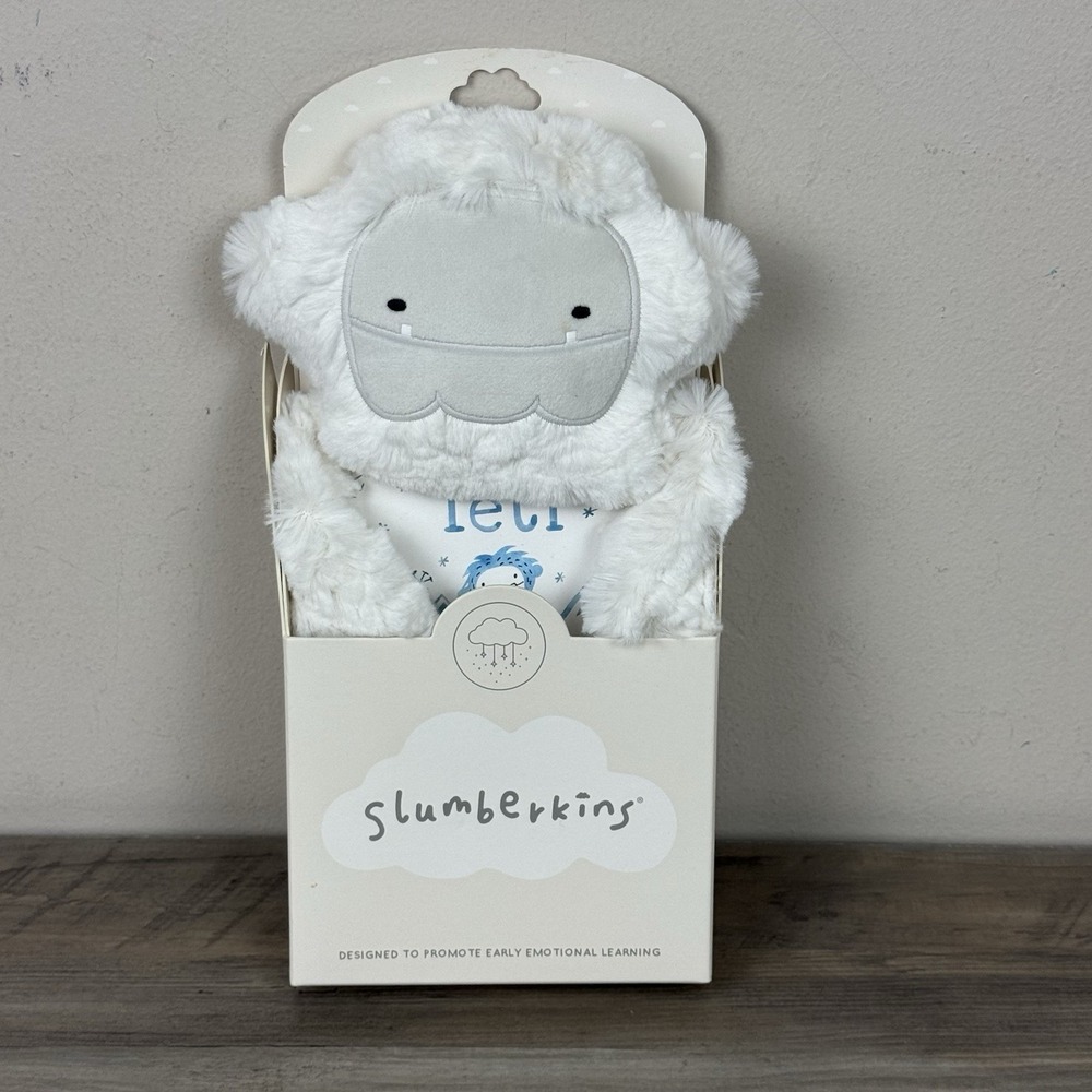 Slumberkins White Yeti Snuggler New in Box Mindfulness Collection Soft Plush NEW